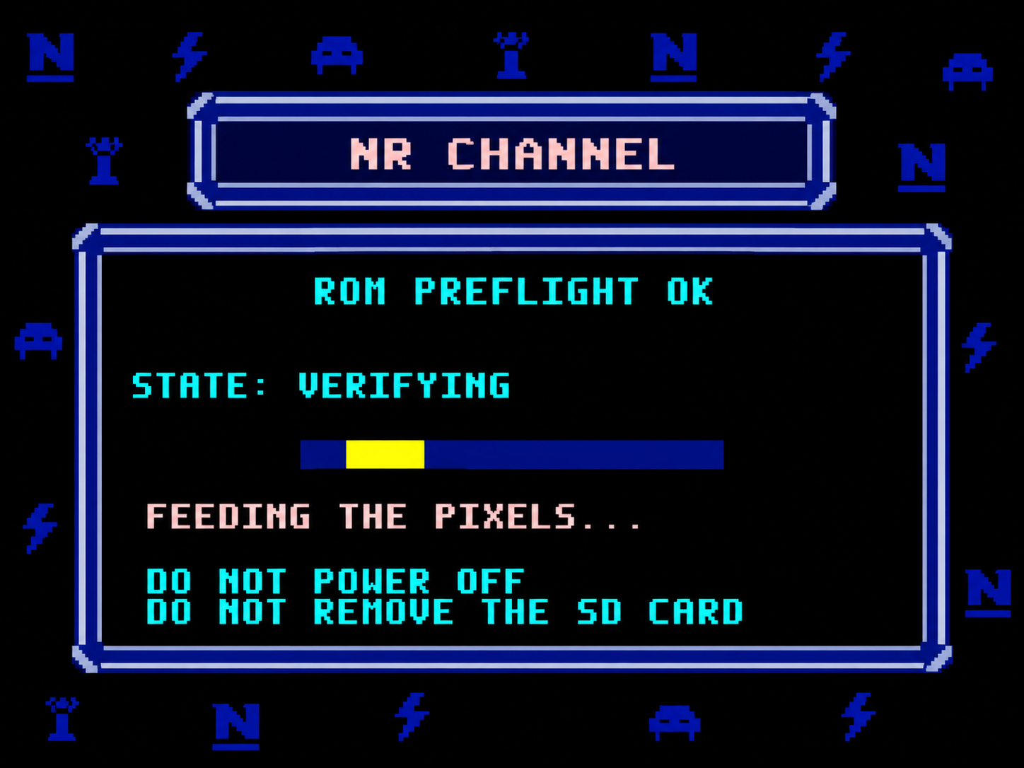 Carga y verificación de NR Channel